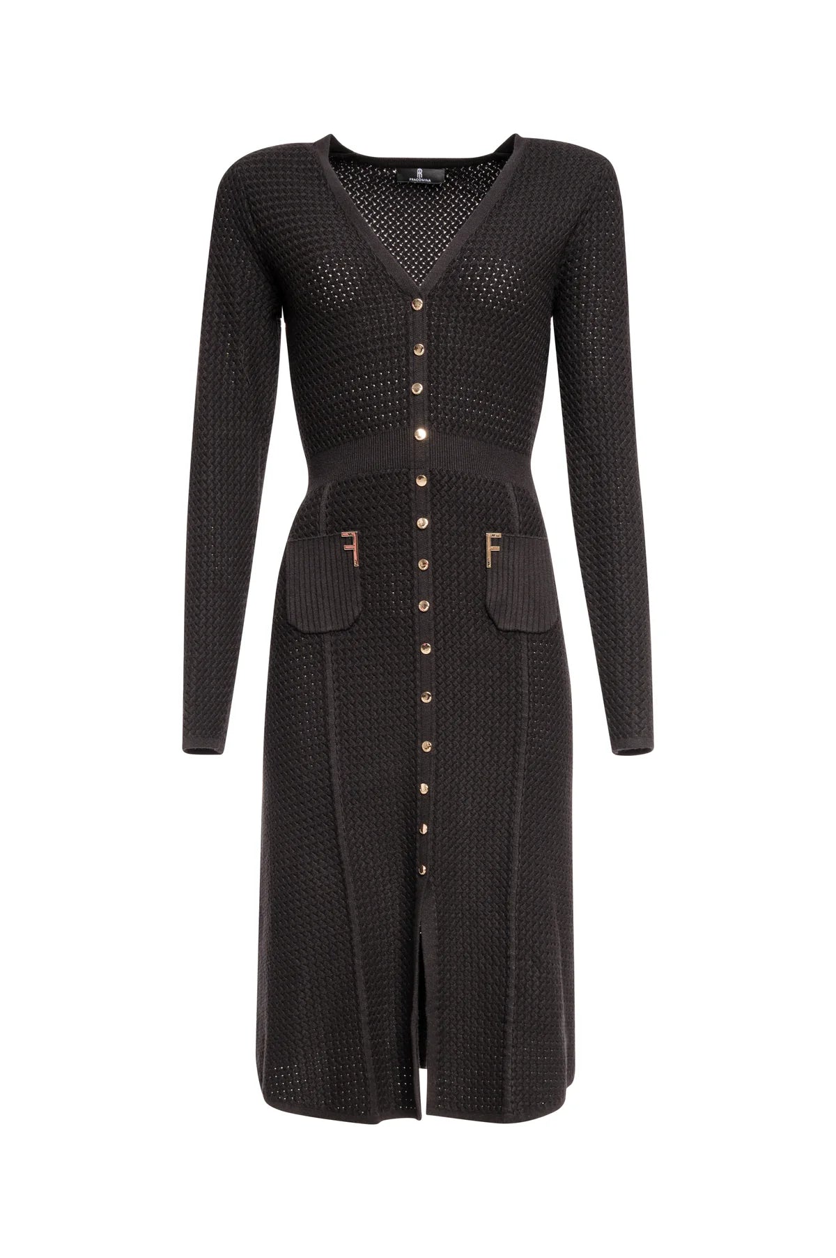 VESTIDO LANA ABIERTO - FRACOMINA