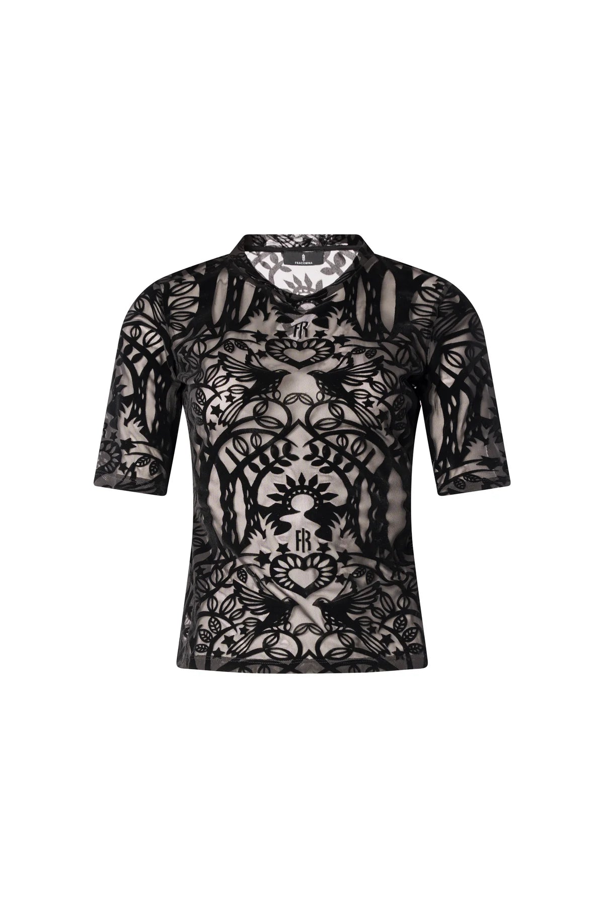 CAMISETA CON TERCIOPELO - FRACOMINA