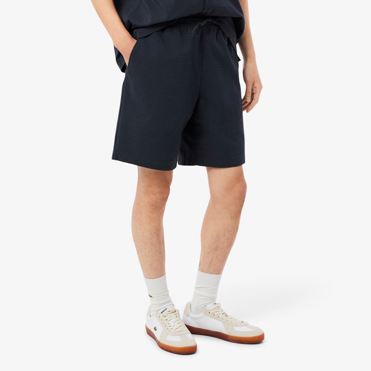 PANTALÓN CORTO RAYAS - LACOSTE