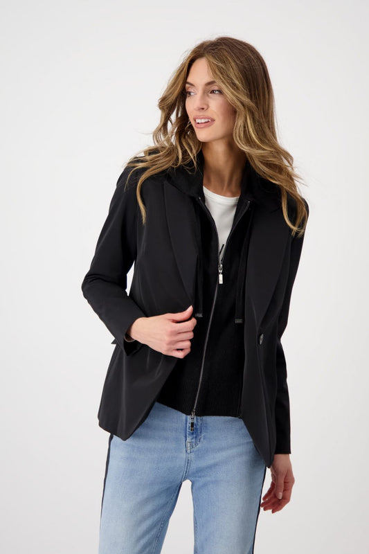 Blazer con cremallera negra - Monari