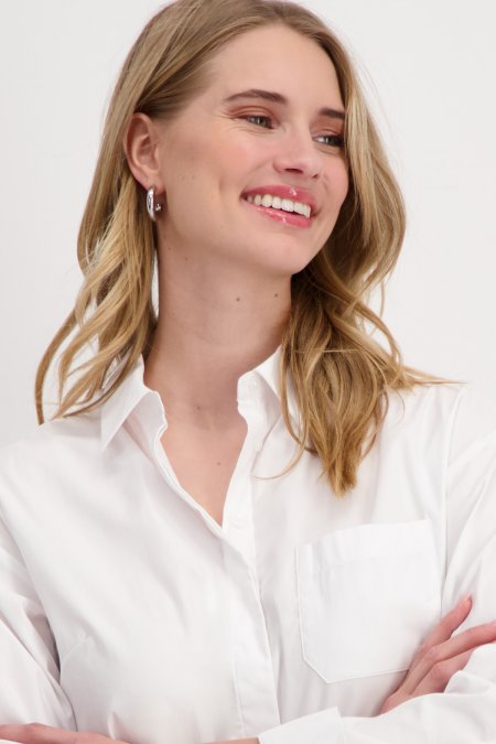 CAMISA BLANCA LISA - MONARI