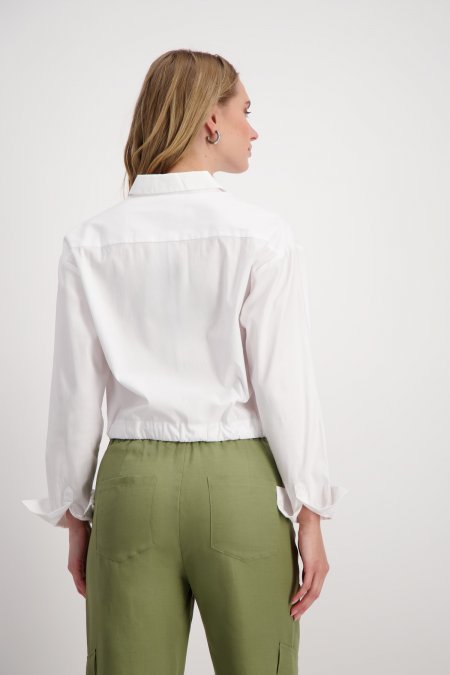 CAMISA BLANCA LISA - MONARI