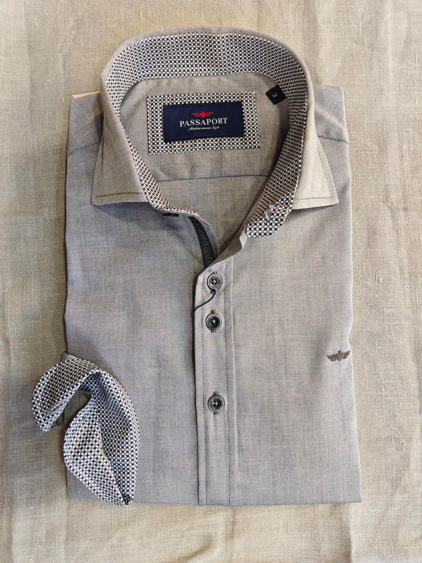 CAMISA GRIS OXFOR - CONTEXMOD