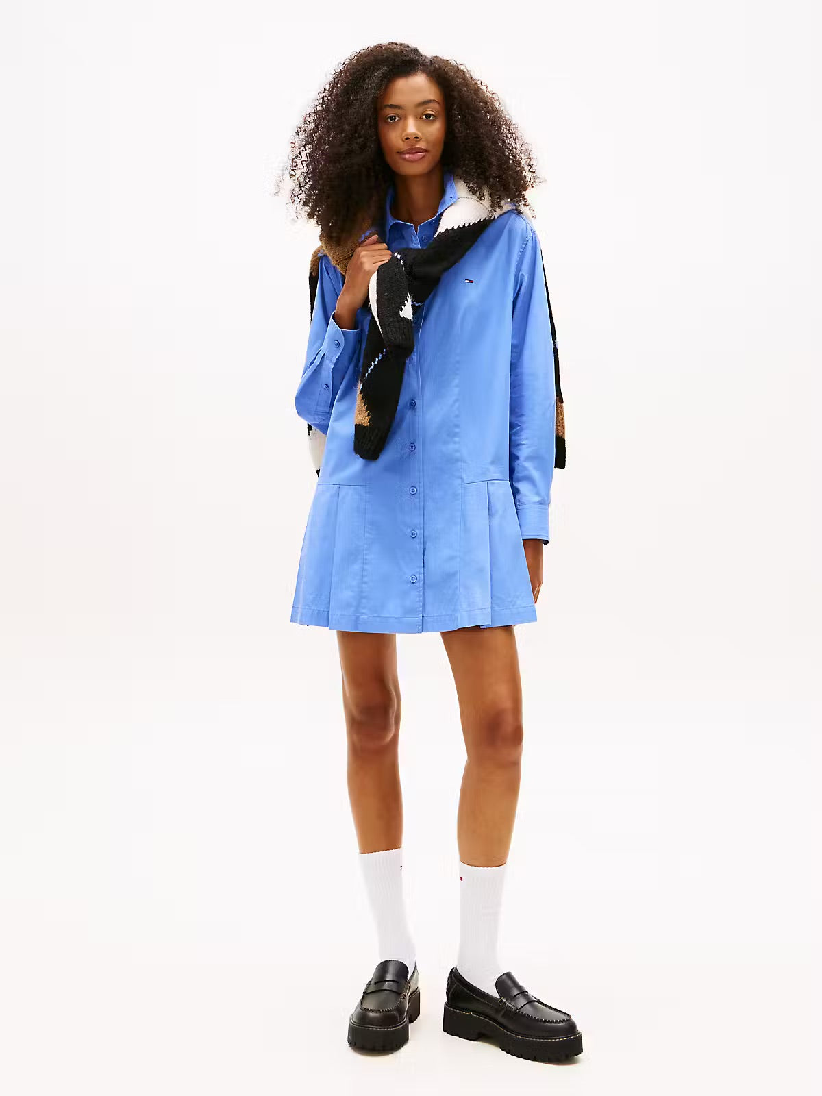 VESTIDO POPLIN CAMISERO - TOMMY JEANS