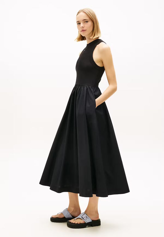VESTIDO RIB POPLÍN - TOMMY JEANS