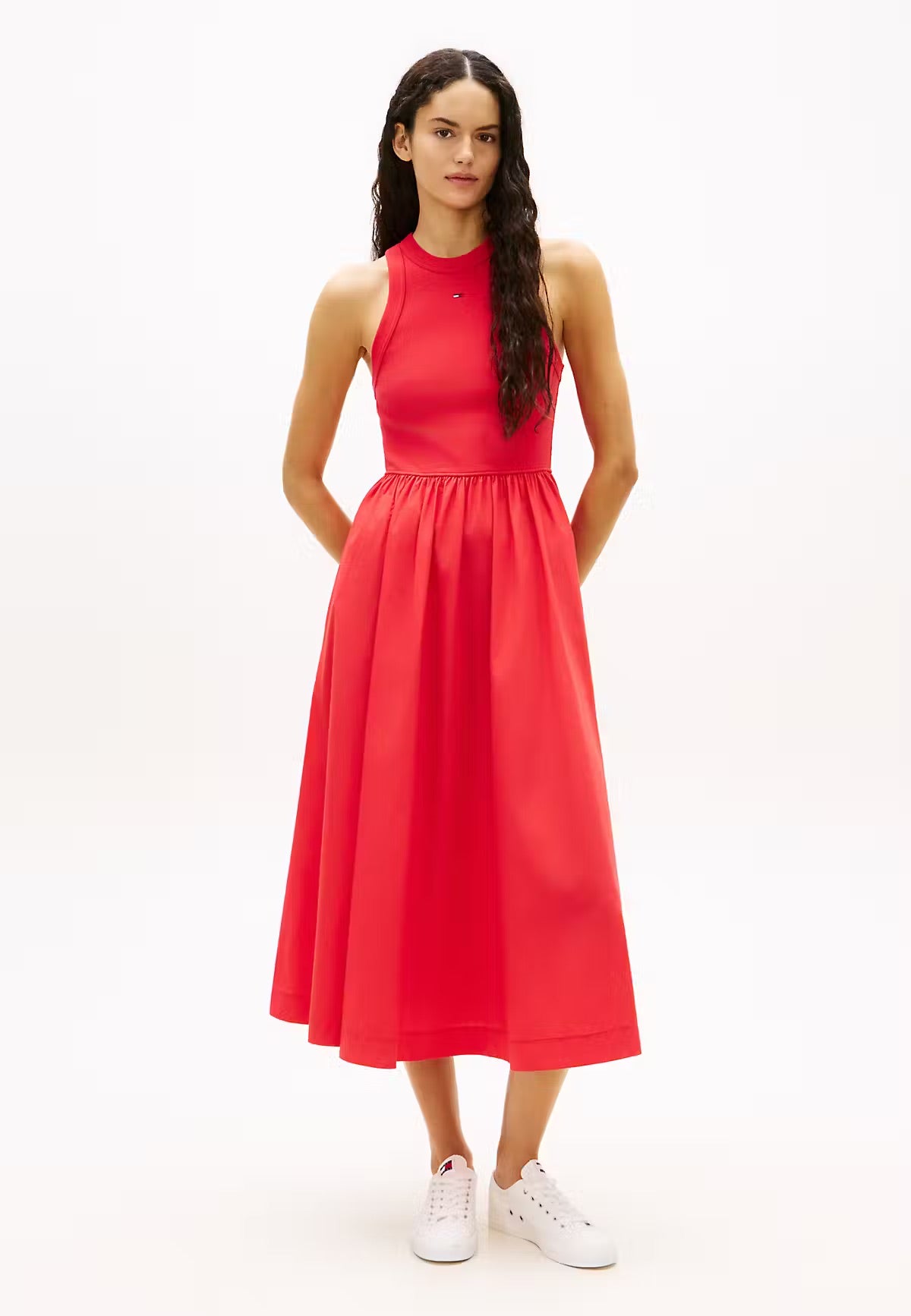 VESTIDO RIB POPLÍN - TOMMY JEANS