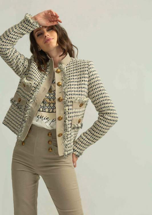 CHAQUETA CORTA TWEED FANTASÍA - ALBA CONDE