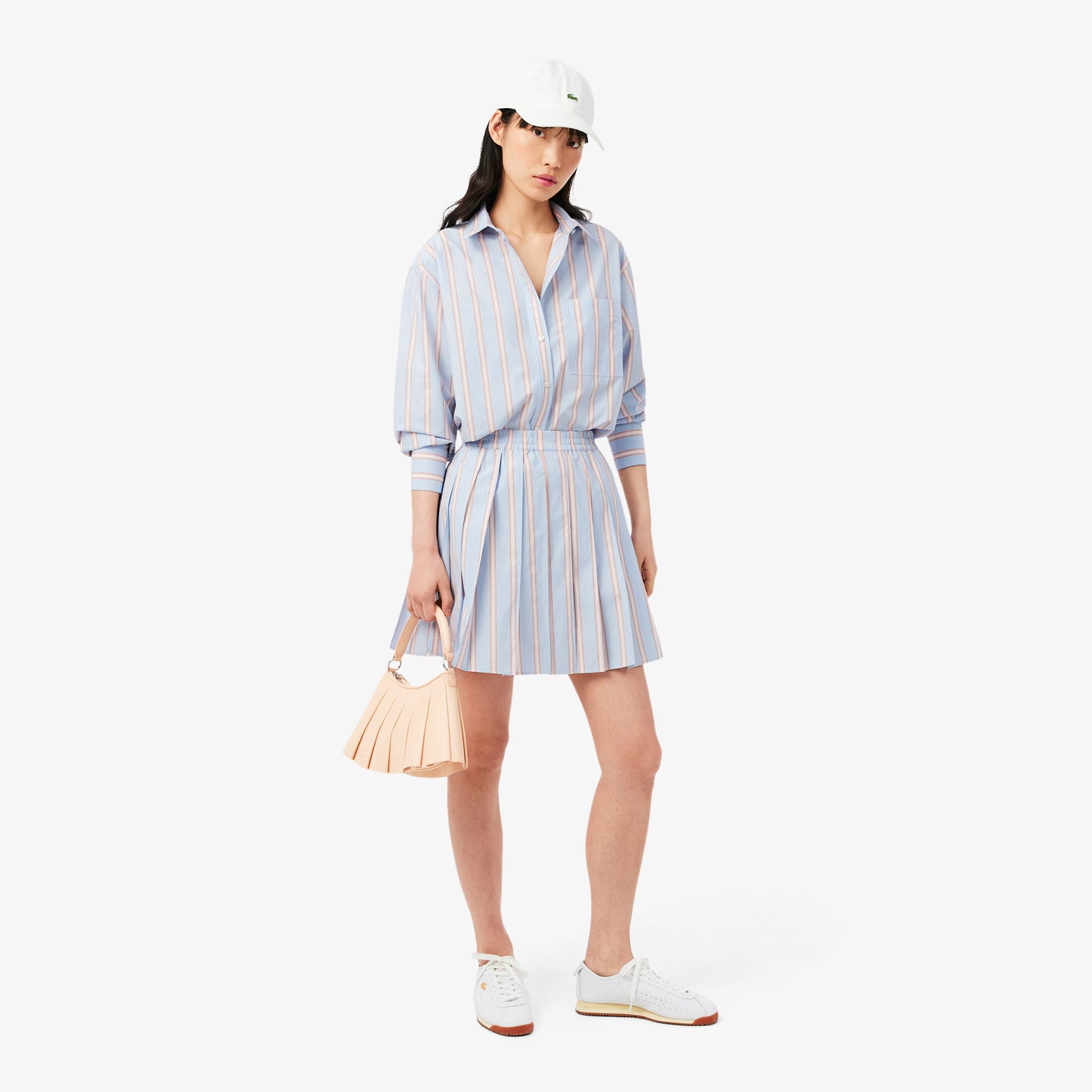FALDA PLISADA RAYAS - LACOSTE
