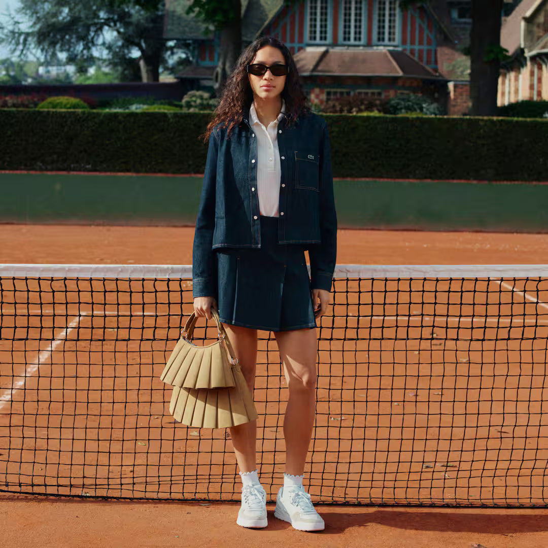 FALDA VAQUERA DENIM - LACOSTE