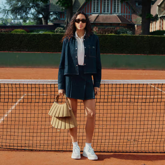 FALDA VAQUERA DENIM - LACOSTE