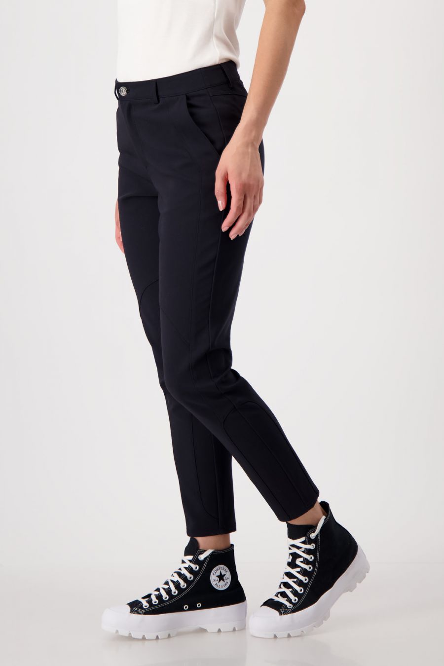 Pantalón elástico negro - Monari