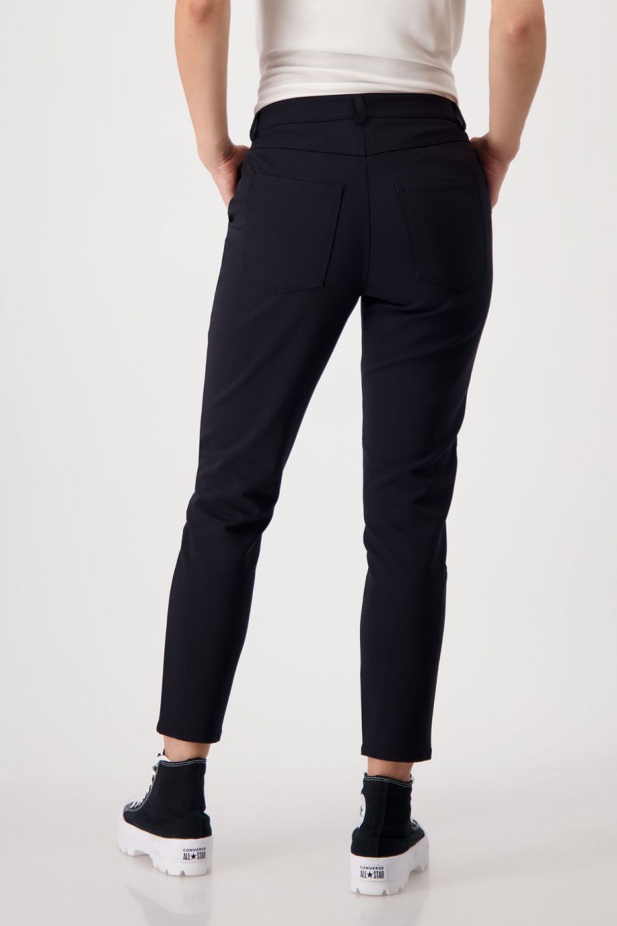 Pantalón elástico negro - Monari