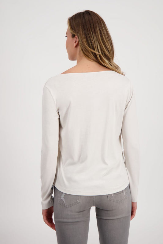 Camisa satinada beige - Monari