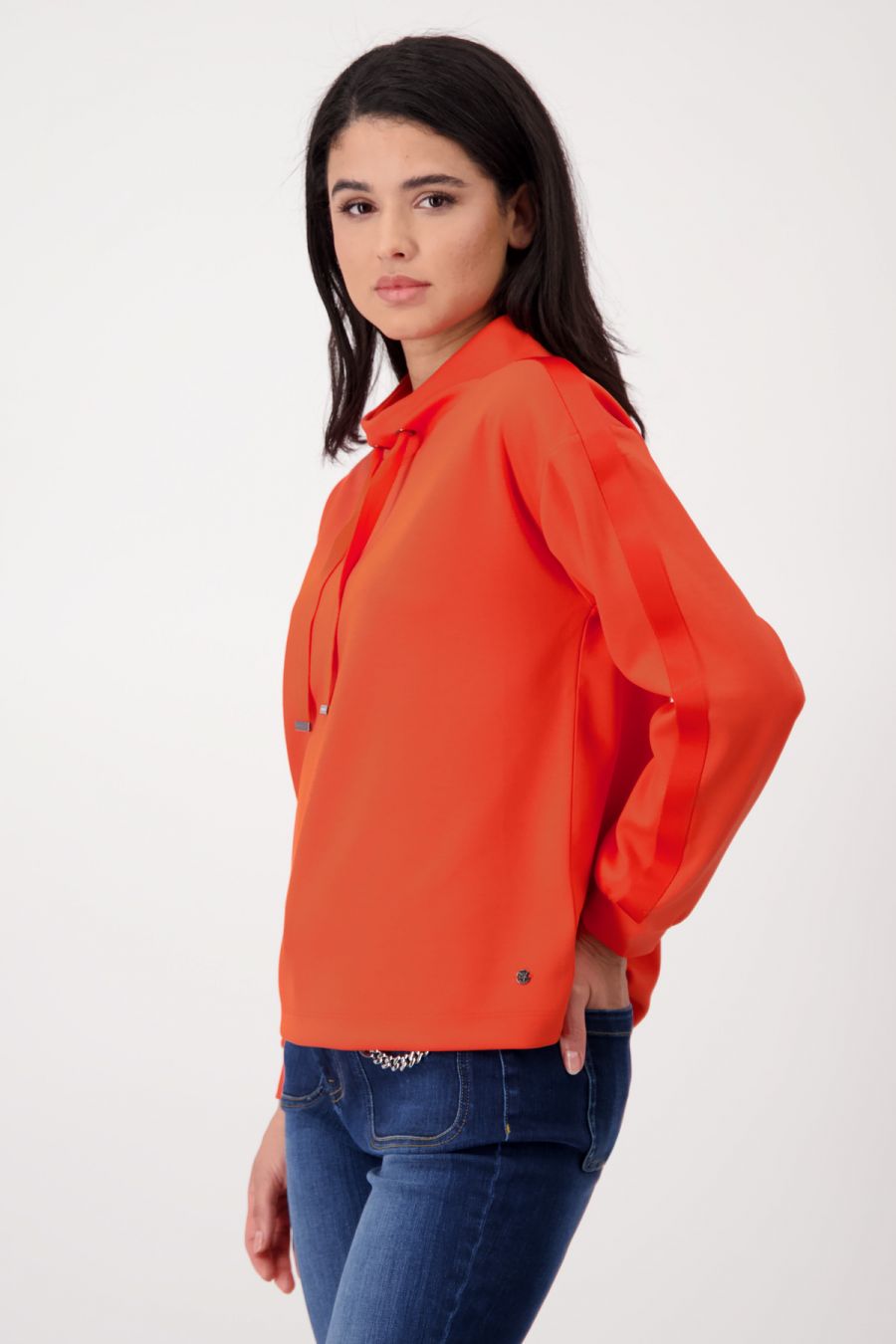 Jersey capucha orange - Monari