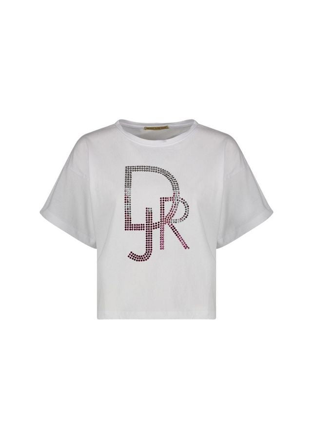 Camiseta Blanca Strass - Denny Rose