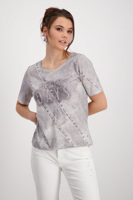 CAMISETA GRIS DENIM - MONARI