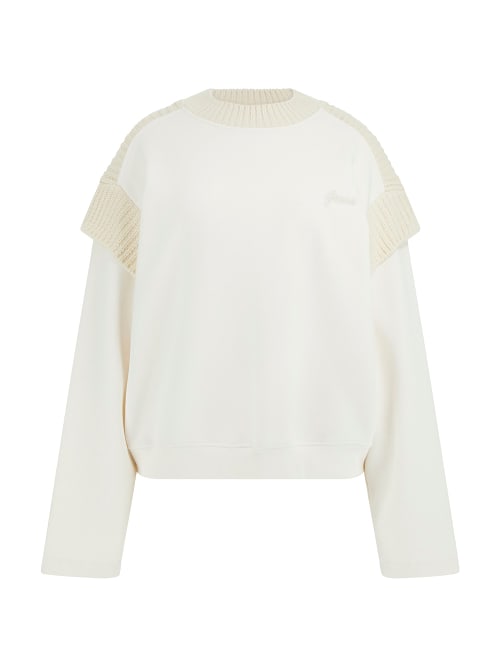 SUDADERA CUELLO CON LANA - GUESS