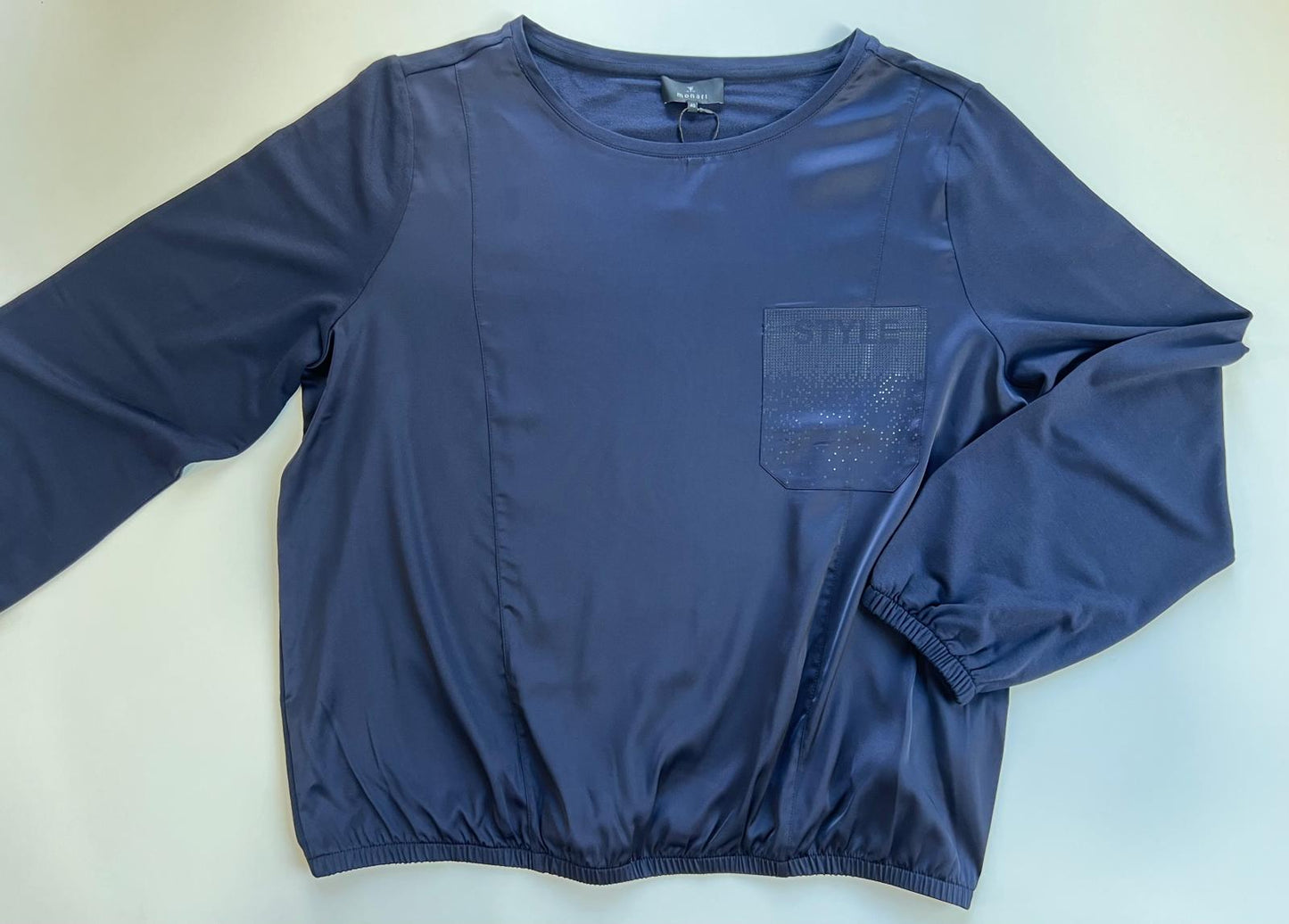 BLUSA BOLSILLO STRASS - MONARI