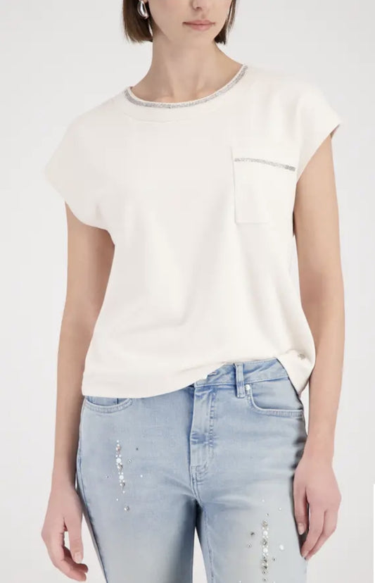 CAMISETA STRASS CUELLO - MONARI