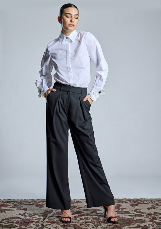 PANTALÓN PINZA PALAZZO - ALBA CONDE