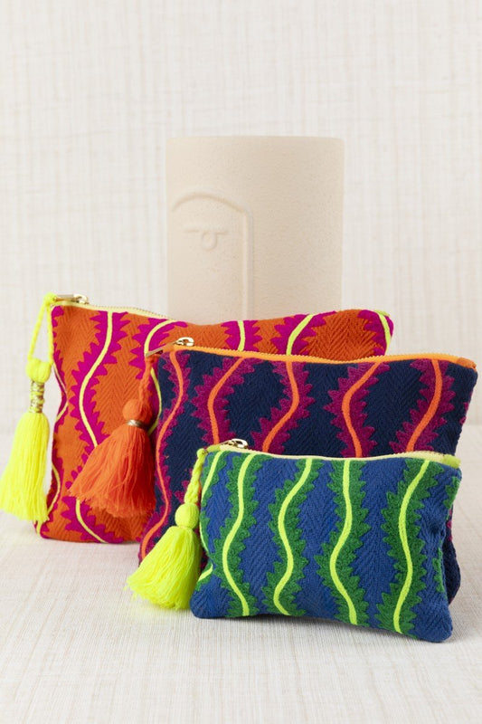 BOLSITA BORDADO ONDAS - LATIDO