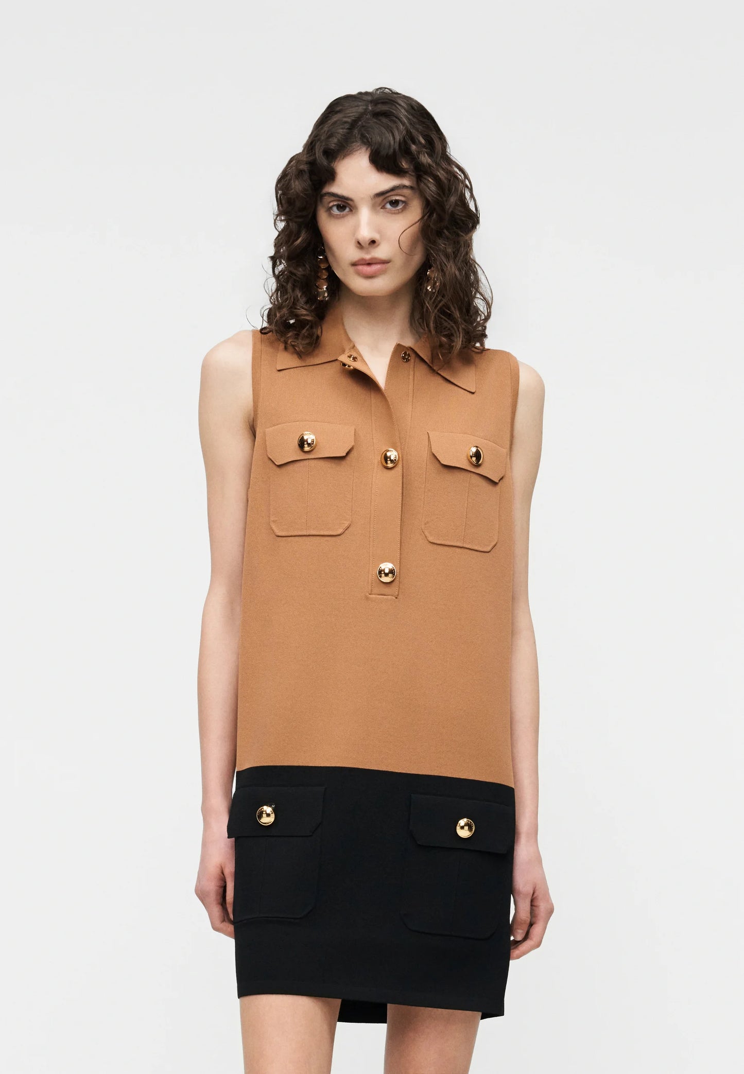 VESTIDO BICOLOR - ELISABETTA FRANCHI