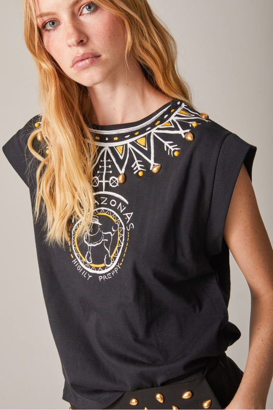 CAMISETA ESTAMPADA COLLAR - HIGHLY PREPPY