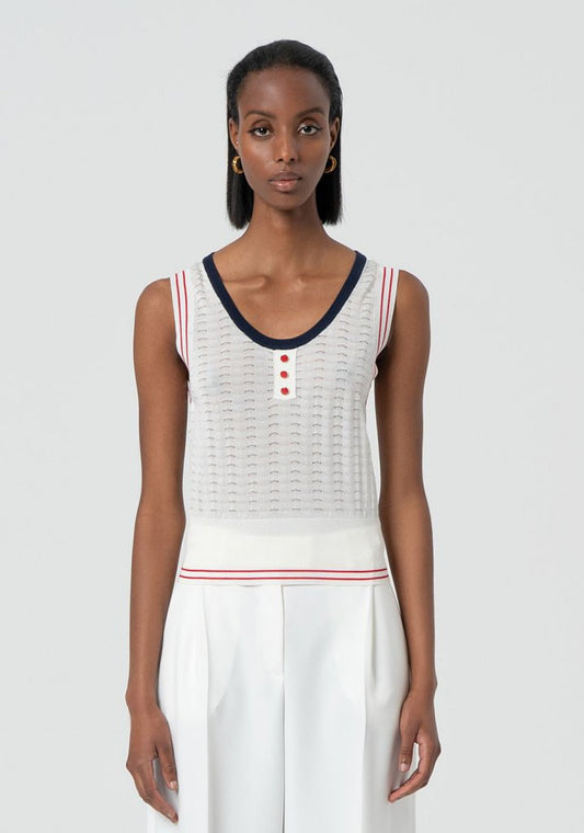 TOP BOTONES TIRANTES - FRACOMINA