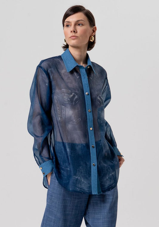 CAMISA TRANSPARENTE - FRACOMINA