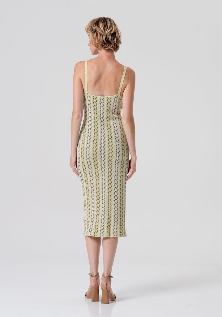 VESTIDO MIDI MULTICOLOR - FRACOMINA