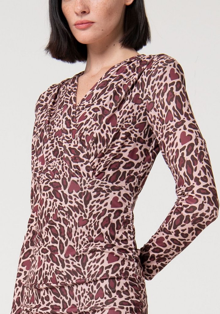 VESTIDO MINI LEOPARDO - FRACOMINA