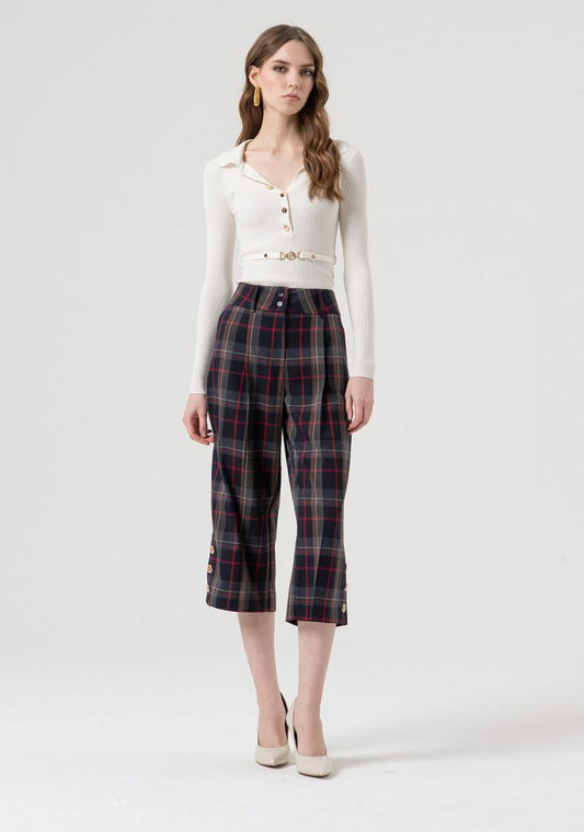 PANTALÓN CROPPED PINZA - FRACOMINA