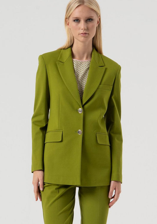 CHAQUETA PUNTO OLIVA - FRACOMINA