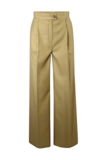 Pantalón recto pliegues beige - Sahoco