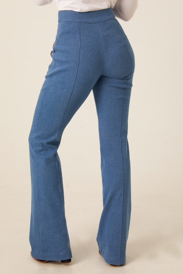 PANTALÓN CAMPANA DENIM - MANGATA