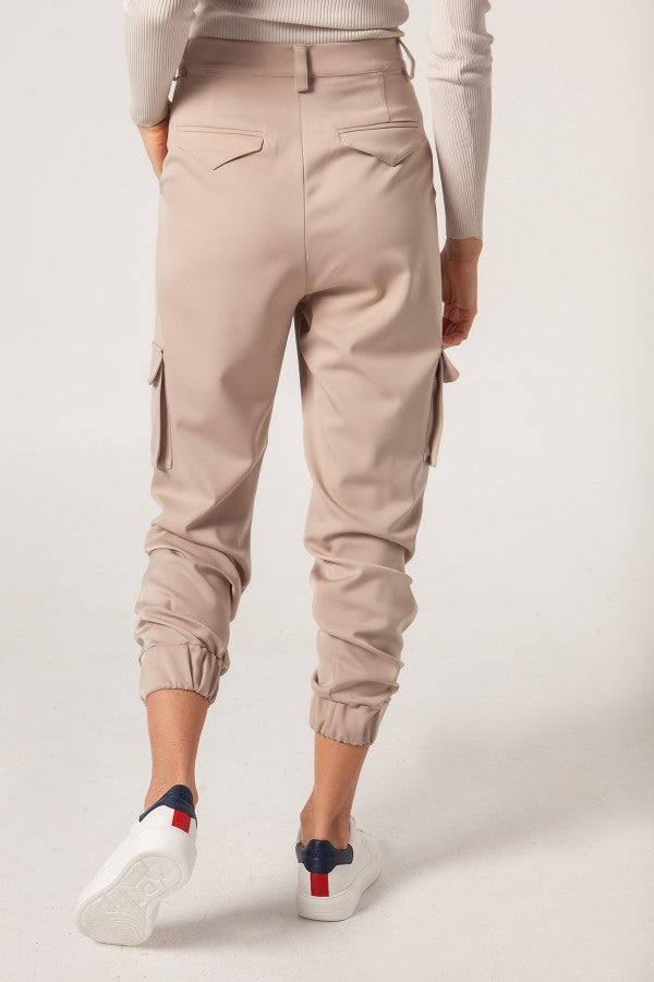 PANTALÓN CARGO BEIGE - MANGATA