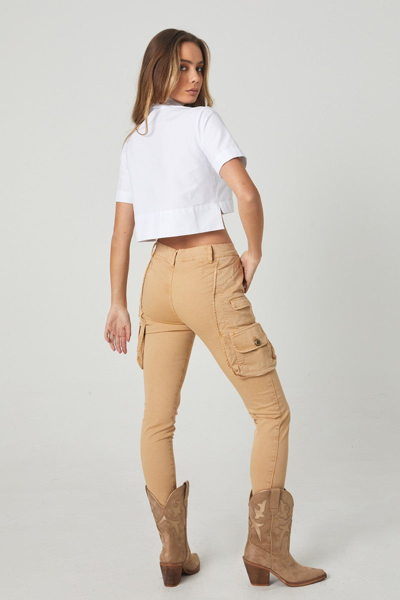 PANTALÓN CARGO BEIGE - HIGHLY PREPPY