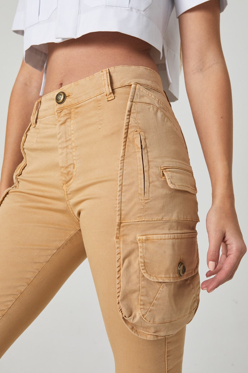 PANTALÓN CARGO BEIGE - HIGHLY PREPPY