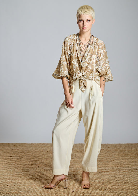PANTALÓN CON PINZAS - ALBA CONDE