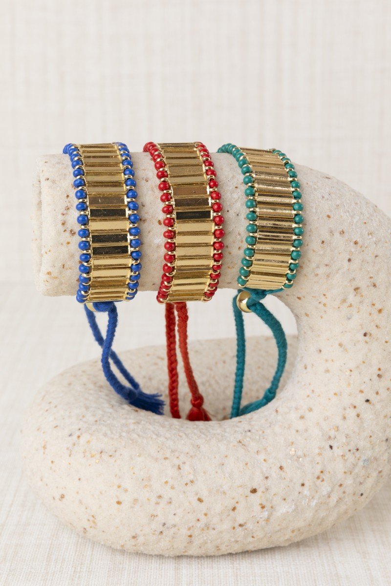 PULSERA ABANICO METALIZADO - LATIDO