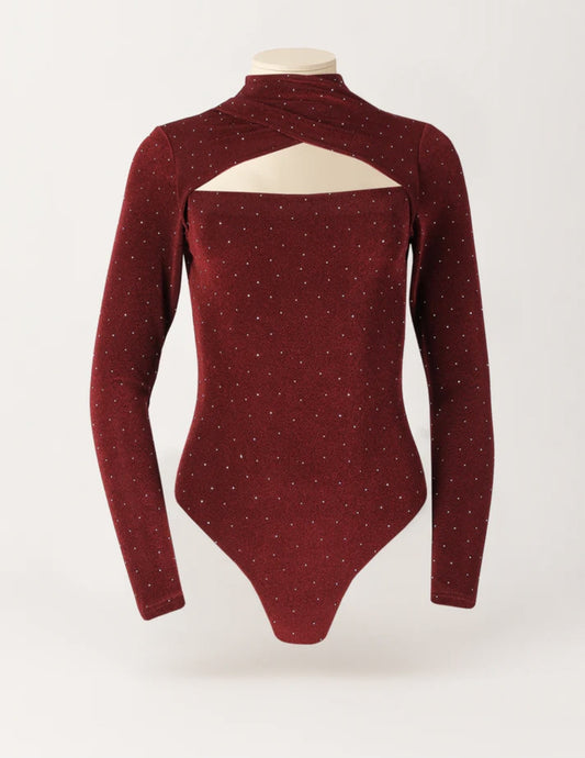 BODY TERCIOPELO STRASS - SAHOCO