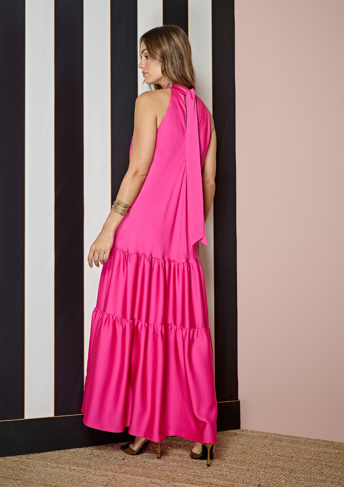VESTIDO CUELLO HALTER - ALBA CONDE